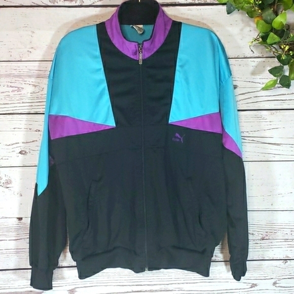 VINTAGE PUMA Track Zipup Jacket Size L - Picture 10 of 10